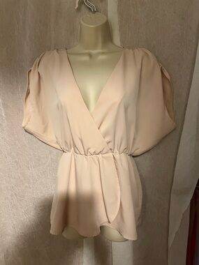 Women's HM Peach Blouse in Blush